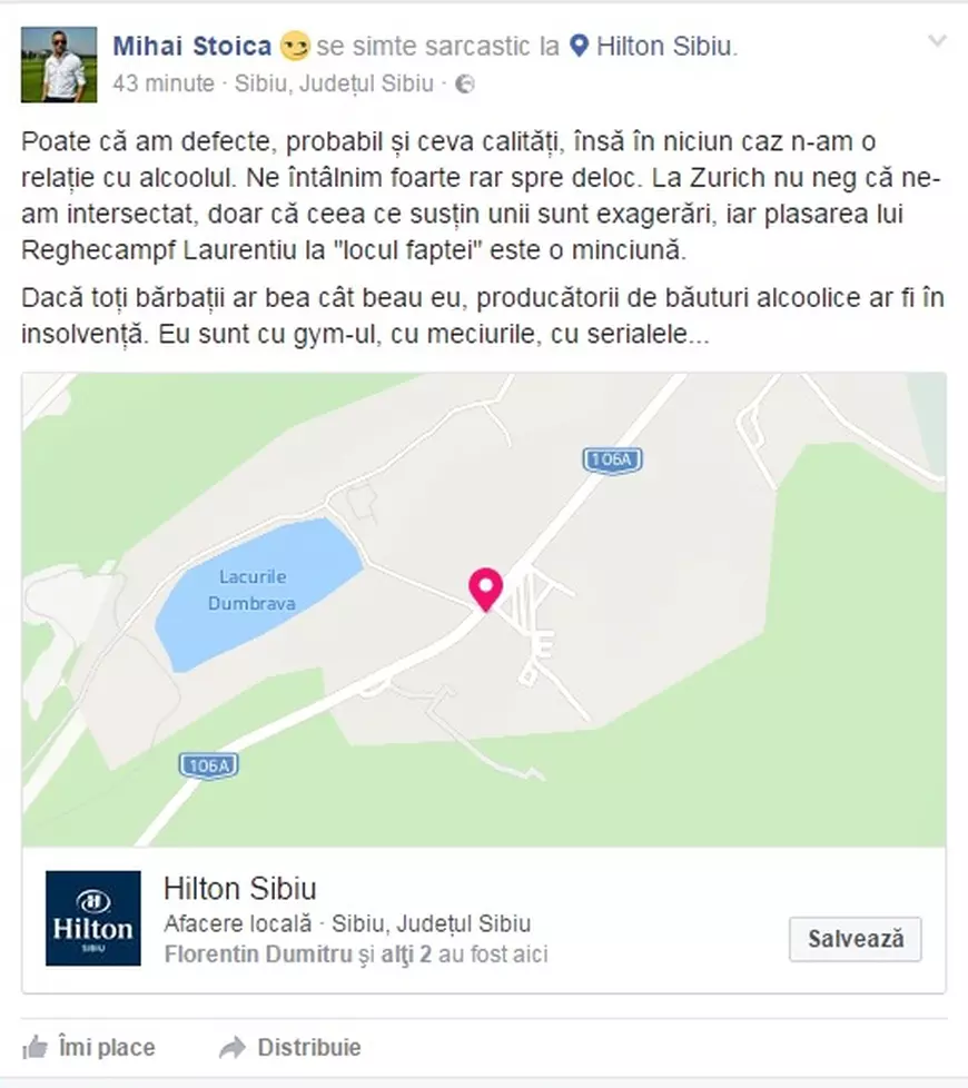 Mesajul lui Mihai Stoica