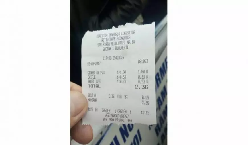 Polițiștii mănâncă mai ieftin decât parlamentarii. O ciorbă costă 1,8 lei la cantina MAI