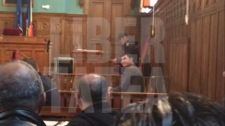Cristi Borcea, relaxat la tribunal.