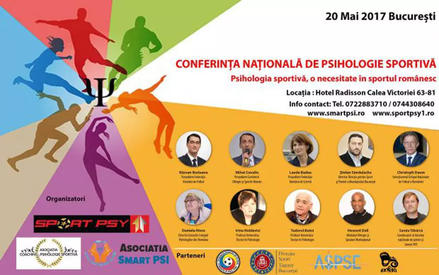 Burleanu și Daum participă la Conferința Națională de Psihologie Sportivă. Hai și cu psihicul de învingător la națională!