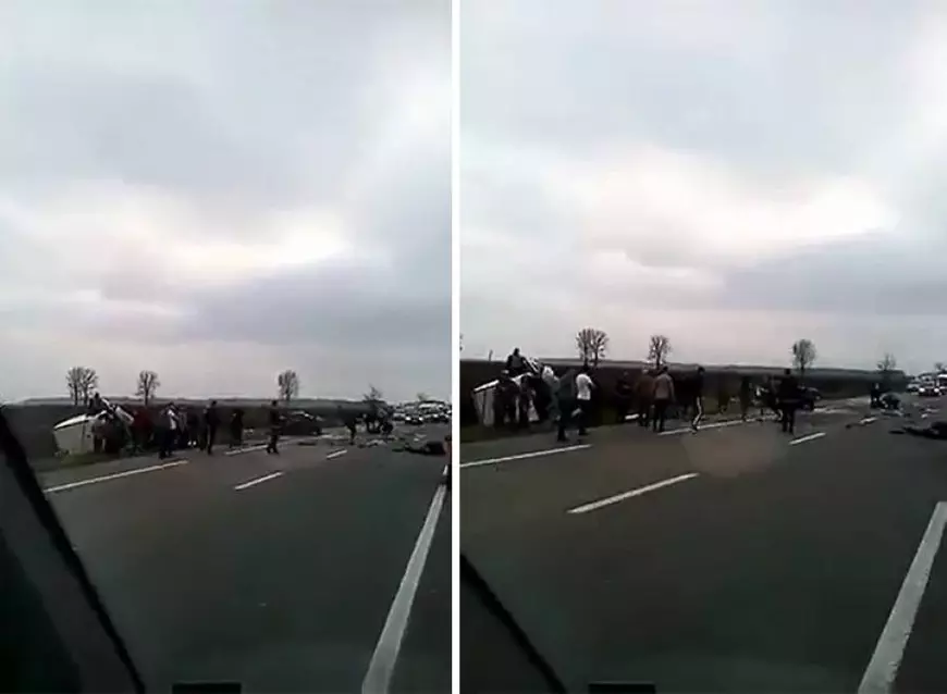 UPDATE: Accident în Movilița, județul Ialomița. Trei oameni au murit și patru au fost răniți