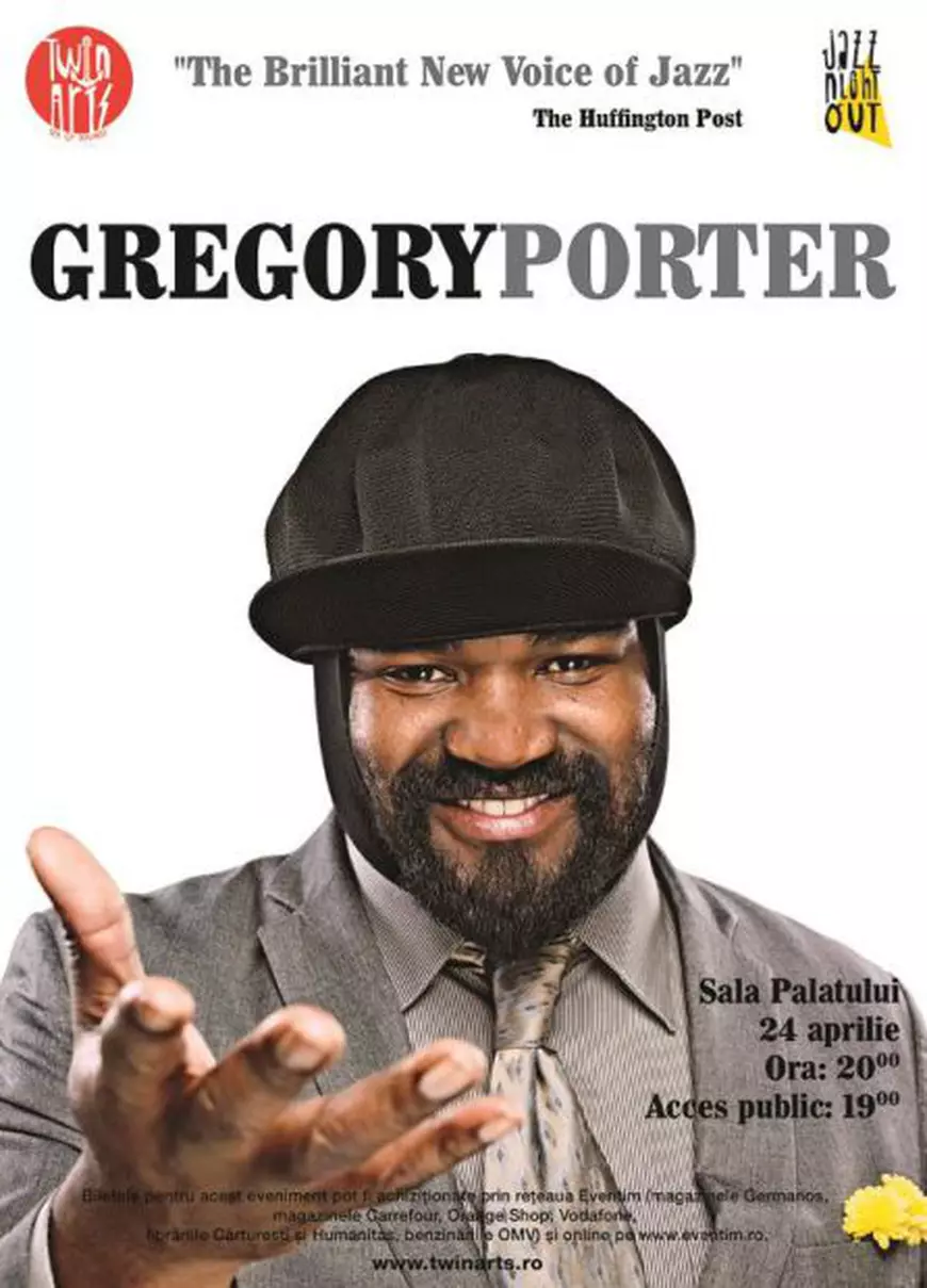 Gregory Porter, unul dintre cei mai buni artiști de jazz, concertează luni la Sala Palatului