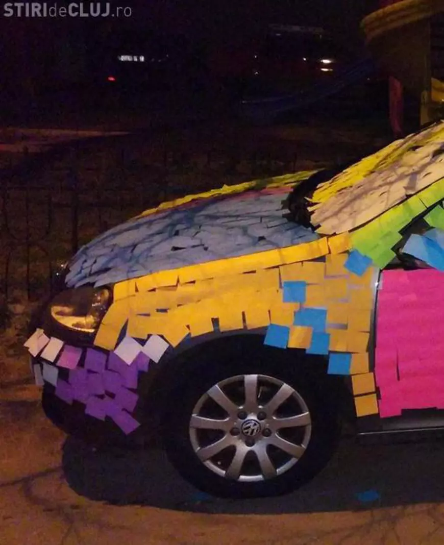 Cum a fost sancționat pentru că a parcat pe trotuar. Pățania unui șofer din Cluj, virală pe Internet