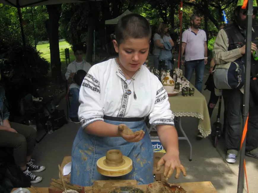 Cel mai tânăr olar oltean, la Ziua Europei din Cișmigiu