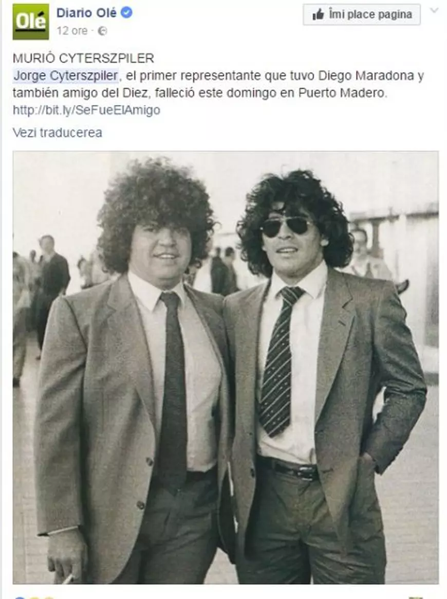 Anunțul presei din Argentina