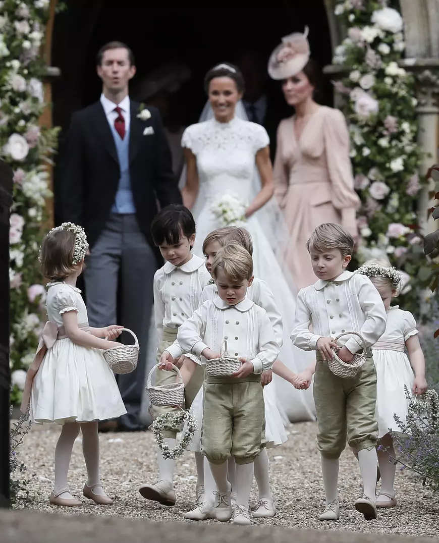 FOTO | Prințul George și prințesa Charlotte, în centrul atenției la nunta mătușii Pippa Middleton