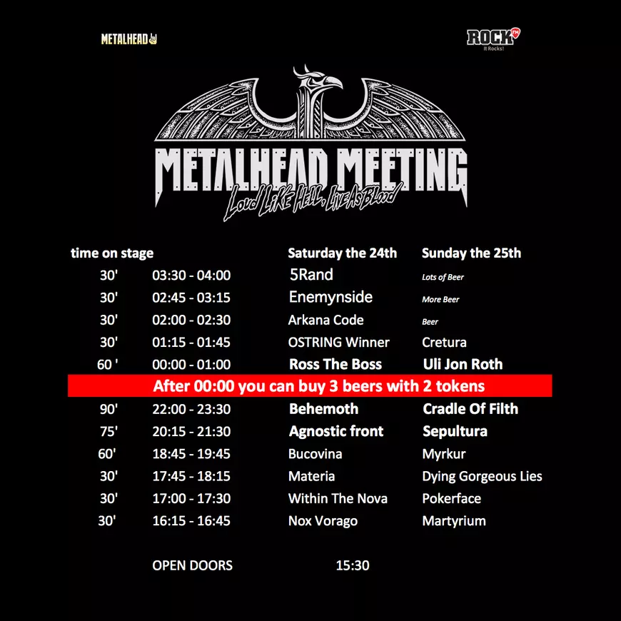 Sepultura, cap de afiș la Festivalul Metalhead Meeting: "Mereu învățăm câte ceva nou când cântăm în România!"
