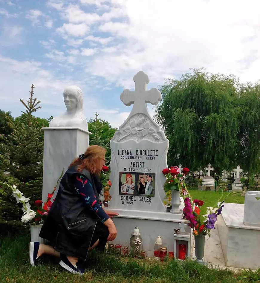 EXCLUSIV/ Ce s-a întâmplat la mormântul Ilenei Ciuculete. Cornel Galeș, cu nașii la cimitir!