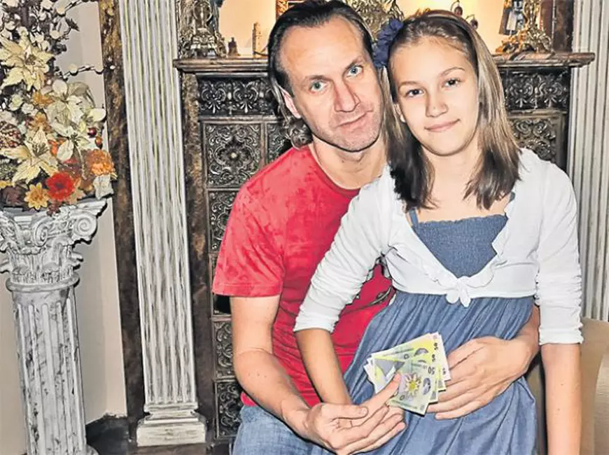 Alin Oprea și fiica sa, Melisa