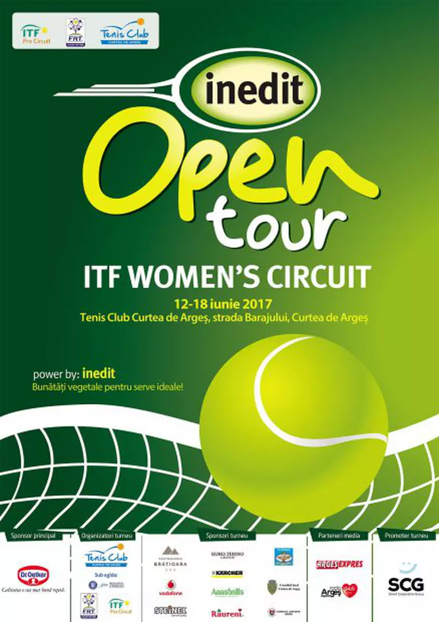 Sportive din 12 țări concurează la ITF Inedit Open Tour din Curtea de Argeș