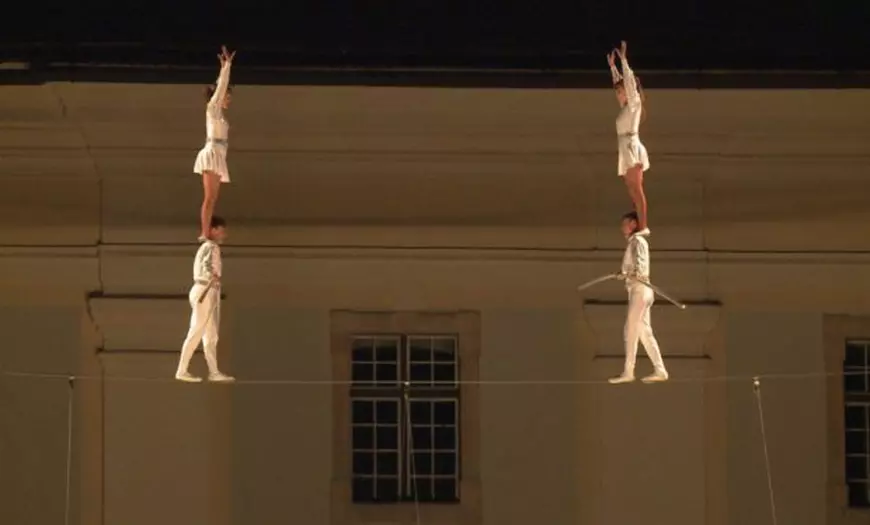 Un număr impresionant de acrobație prezentat la FITS, la Sibiu