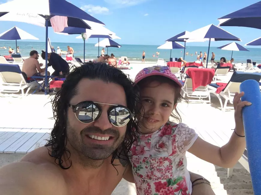 Pepe, alături de fiica sa cea mare, Maria