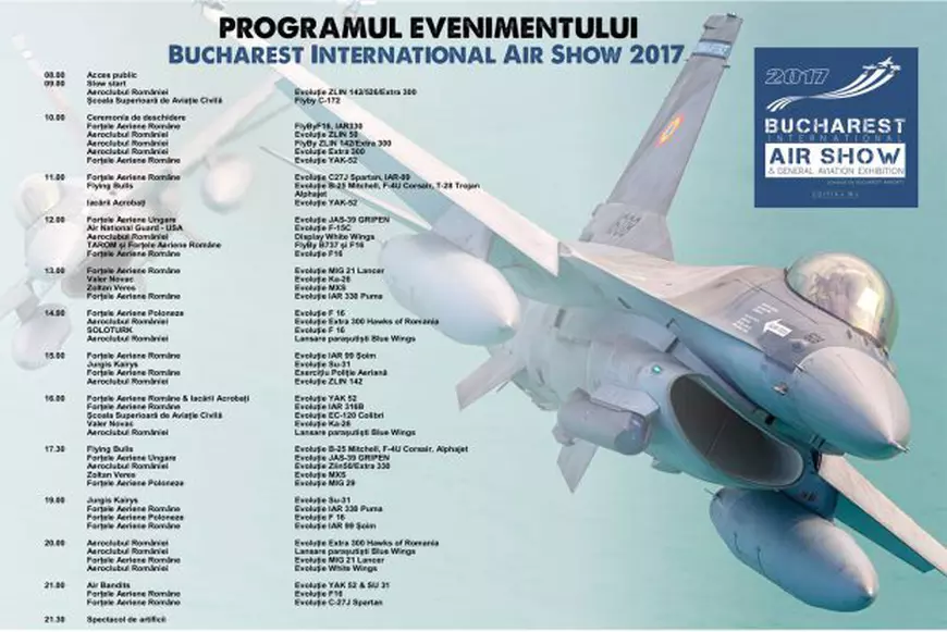 UPDATE | FOTO&VIDEO/ BIAS 2017, spectacol la înălțime! Peste 100 de avioane pe cerul Capitalei, la cel mai mare show aviatic din România. Final spectaculos!