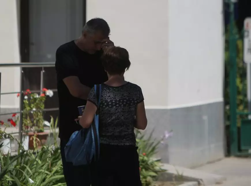 Marinei Scupra, depus la Biserica Bălăneanu. Primele imagini cu soțul și fiul artistei