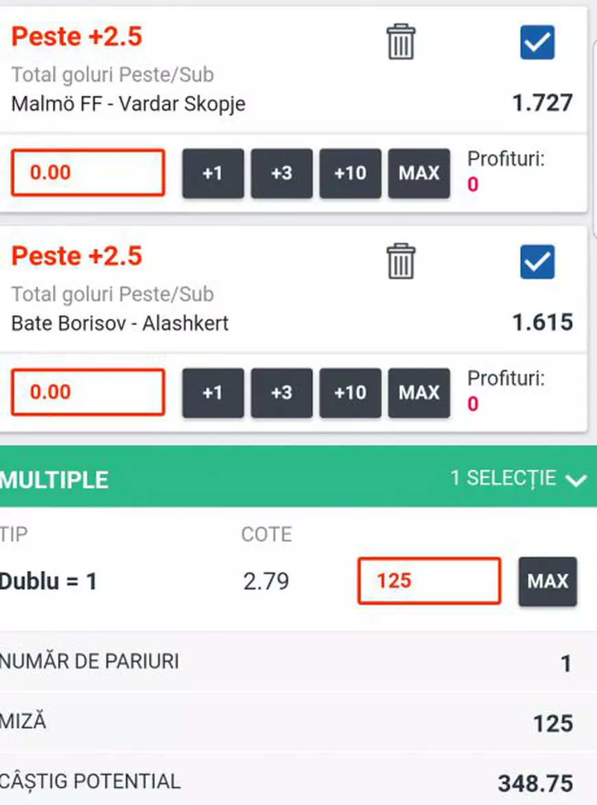 Biletul zilei de 12 iulie la pariuri vine din preliminariile Ligii Campionilor