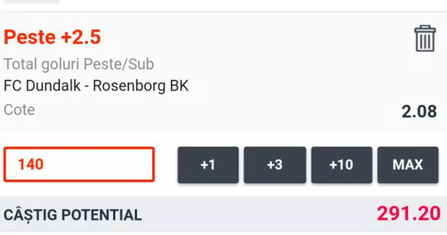 Cota zilei și avancronică pentru meciul FC Dundalk vs Rosenborg BK