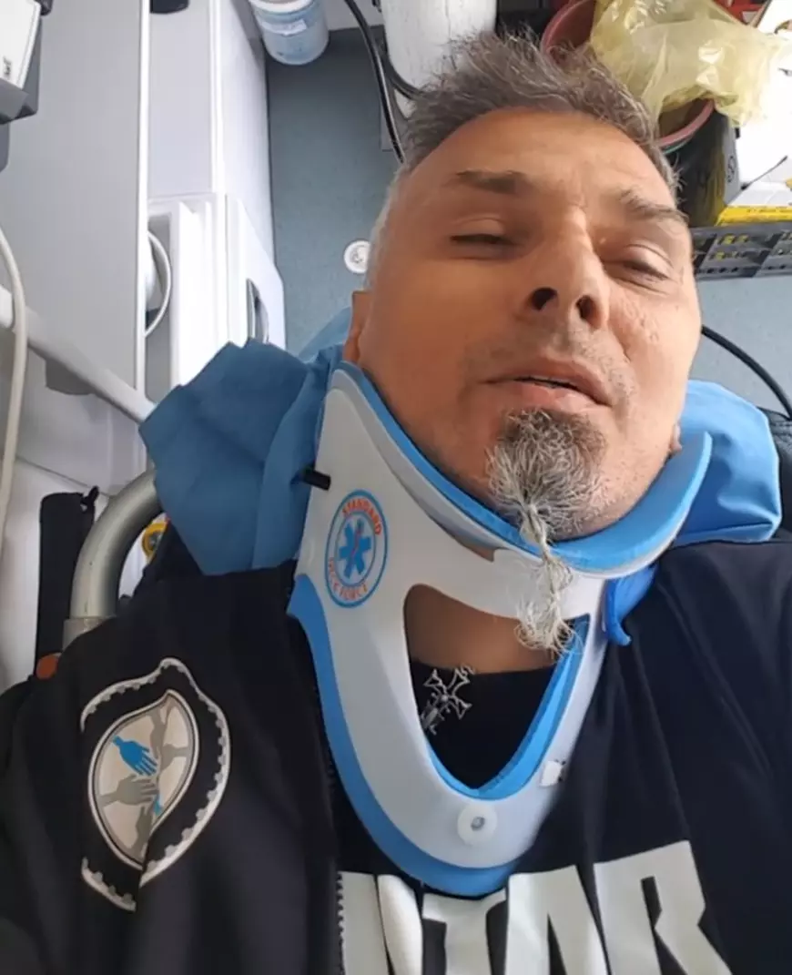 Cristian Hrubaru a ajuns la spital în urma unui accident de motocicletă! A fost acroșat într-o intersecție