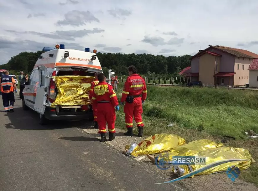 FOTO/ Două surori și copiii lor au murit într-un accident în Satu Mare. Una din victime avea numai 5 ani