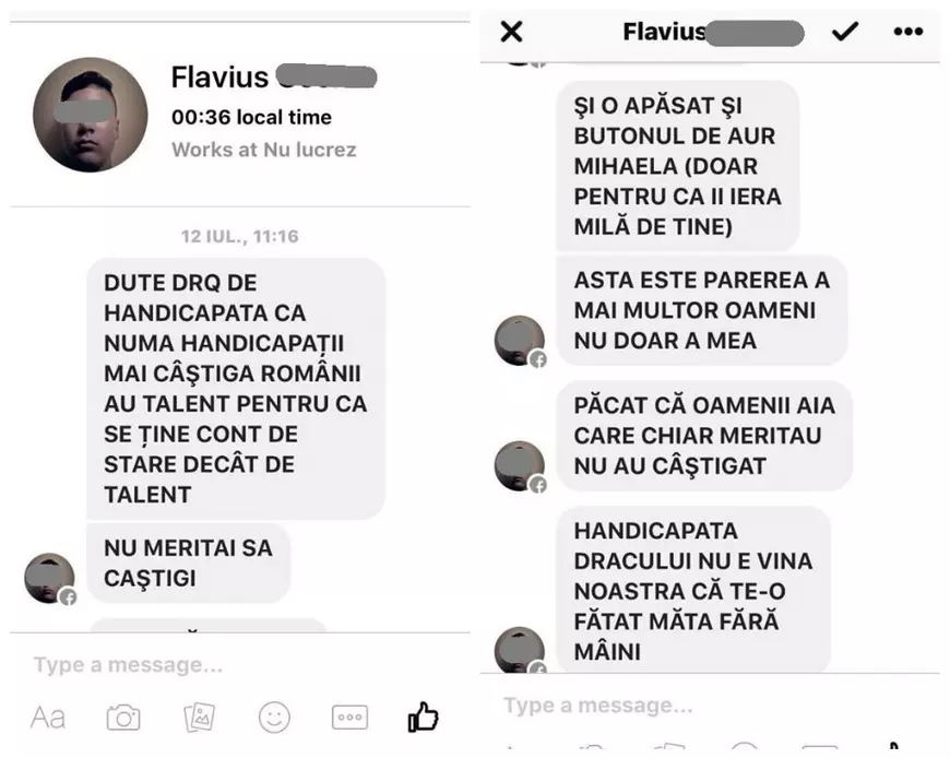 Lorelai Moșneguțu, fata fără mâini care cântă la pian, apărată de Mirabela Dauer. "Mi s-a zburlit sufletul de mânie și de revoltă"