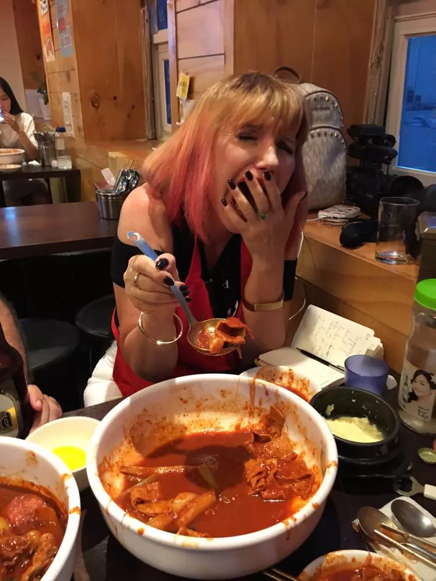 Marina Almășan ia lecții de gătit. La specializare în Corea de Sud | FOTO