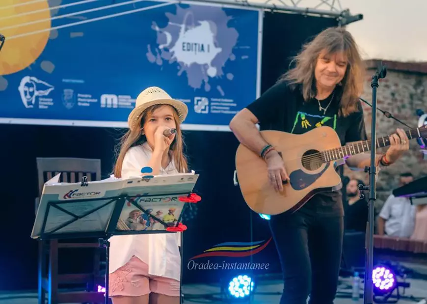 Așa tată, așa fiică! Ambra, fetița lui Călin Pop, pe scenă alături de legendarul solist
