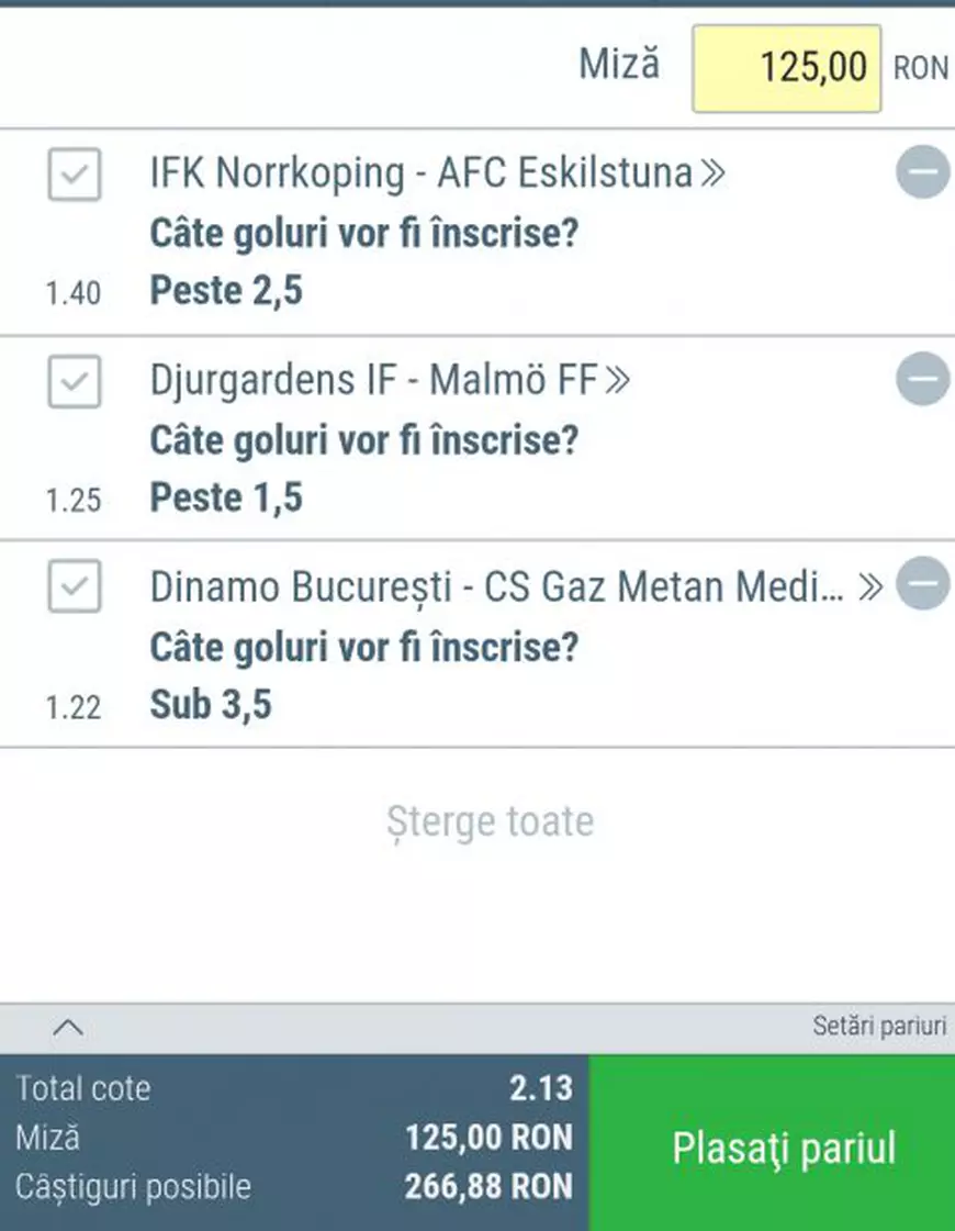 Biletul zilei pariuri fotbal, 07 august. Două meciuri din Suedia și unul din România