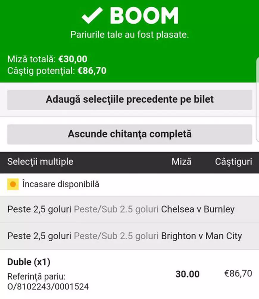 Biletul zilei la pariuri din fotbal 12 august. Combinație pe meciuri din Anglia
