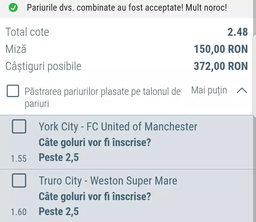 Biletul zilei pariuri fotbal 28 august