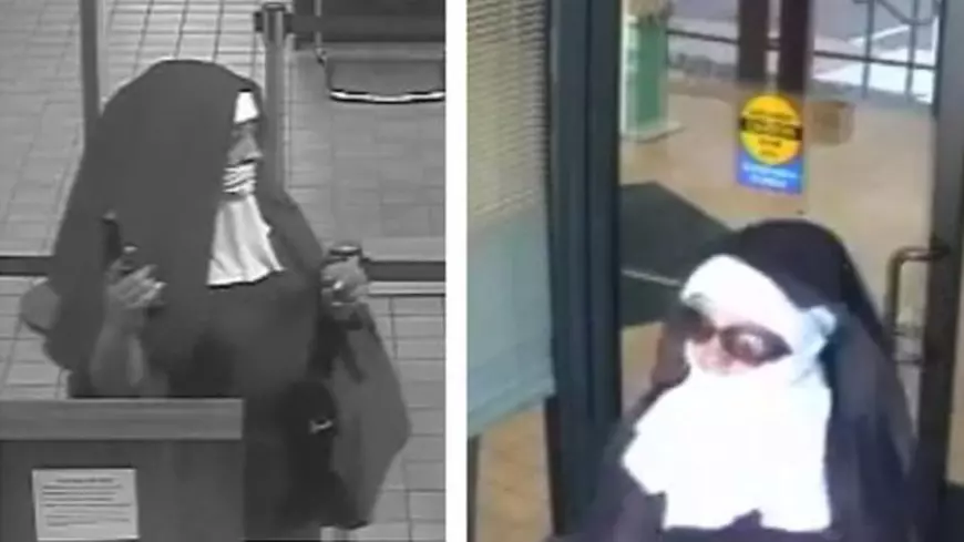 Două "călugărițe" au încercat să jefuiască o bancă