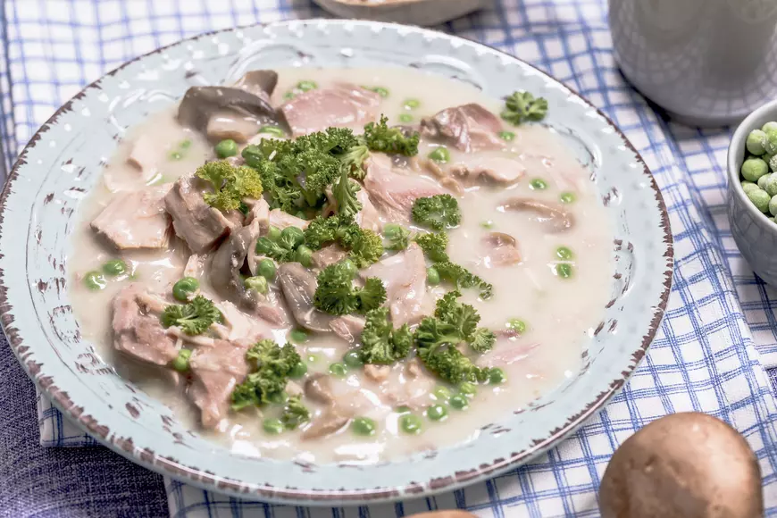  fricasse cu champignons