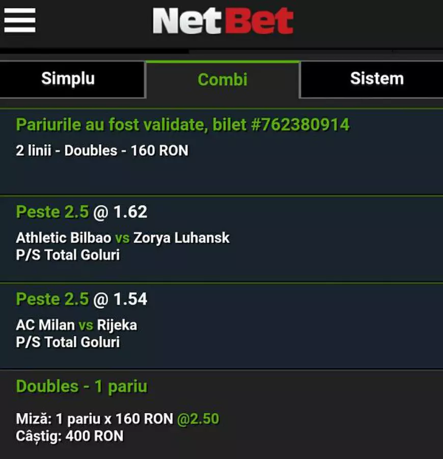 Biletul zilei pariuri fotbal 28 septembrie