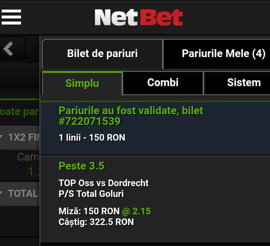 Cota zilei și avancronică pentru meciul FC Oss vs Dordrecht