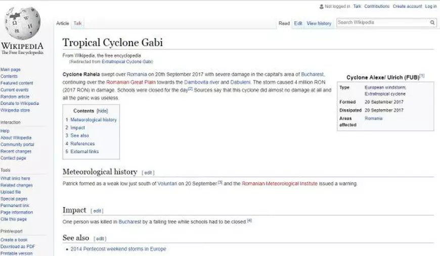 Tropical Cyclone Gabi