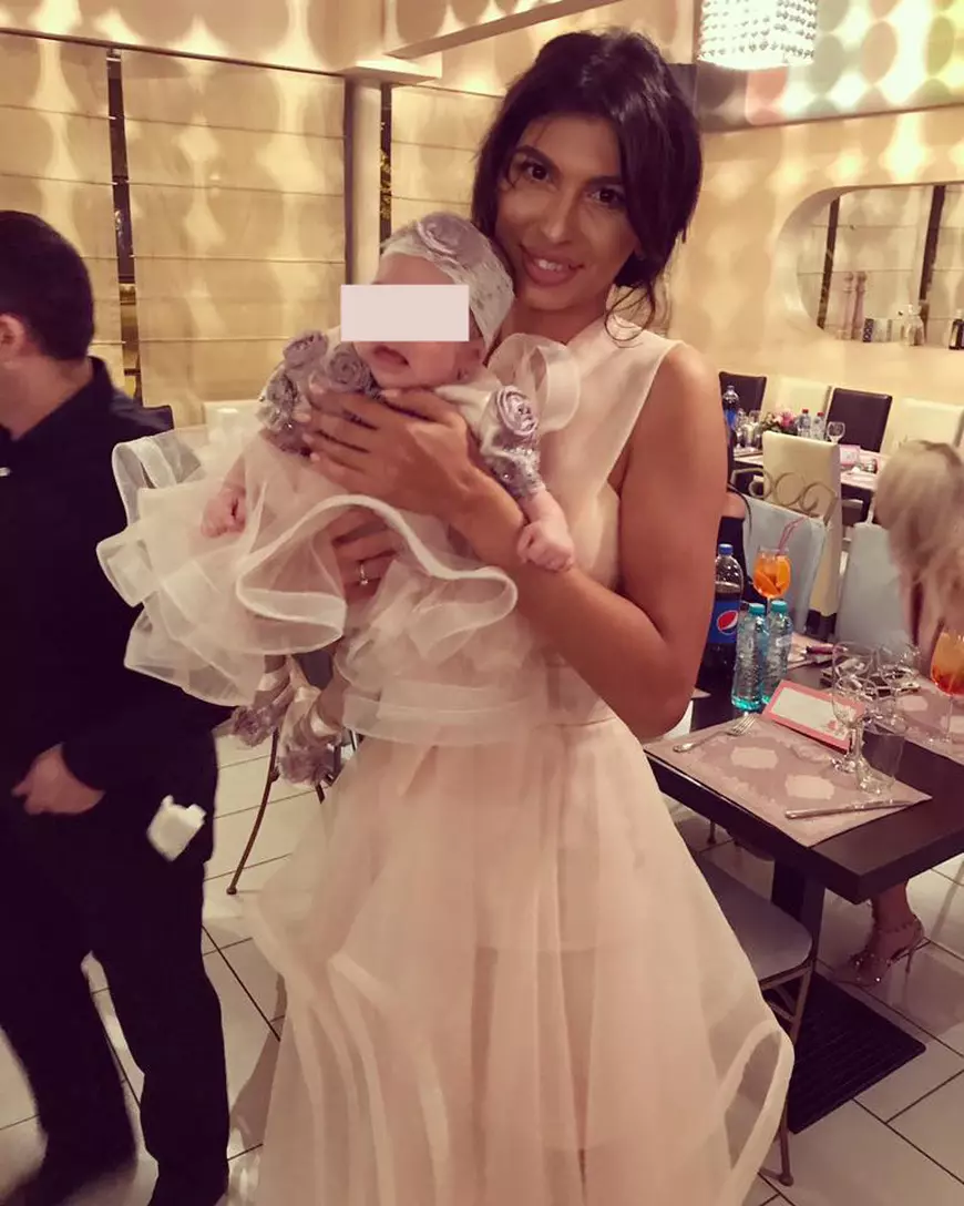 Mădălina Pamfile, nașă de botez. A creștinat o fetiță