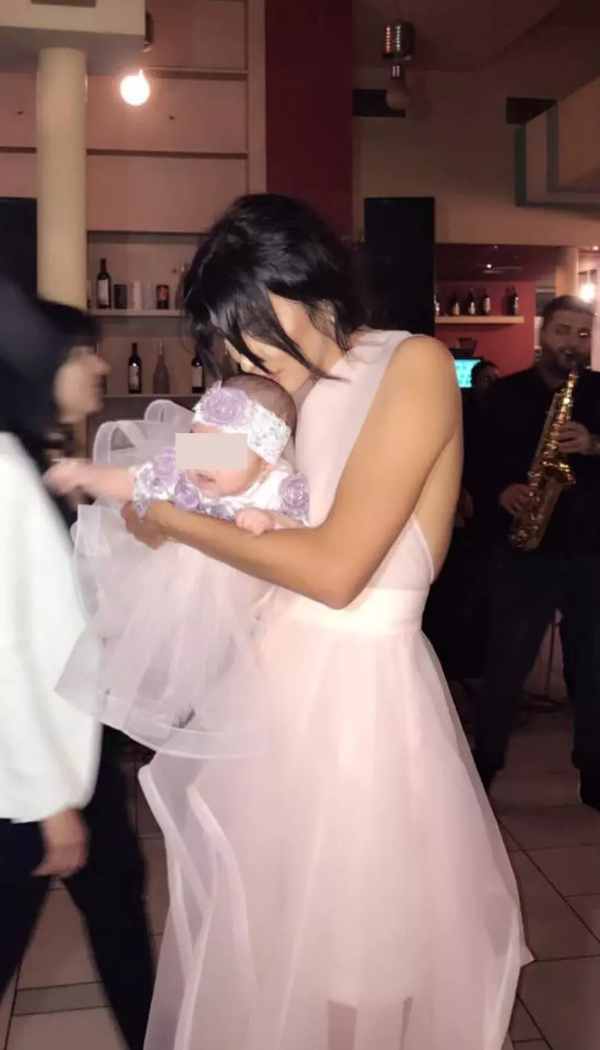 Mădălina Pamfile, nașă de botez. A creștinat o fetiță