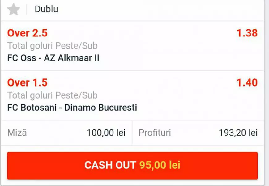 Biletul zilei din fotbal 23 octombrie. Propunere de la meciul dintre Botoșani și Dinamo