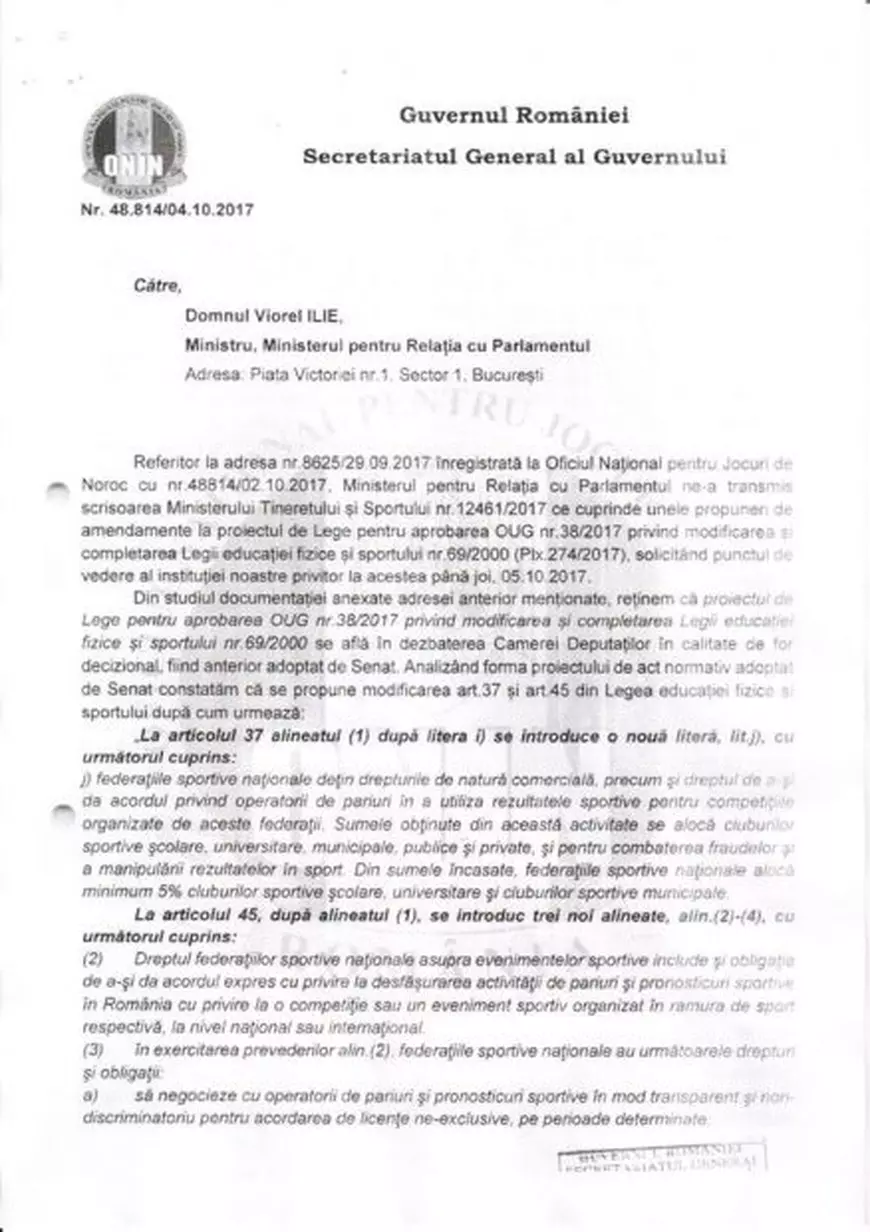 FRF, acuzată că vrea să facă legea pe piața pariurilor sportive. Reacția ONJN: ”Așa ceva nu se poate aplica”! Ce spune federația / ACTUALIZARE