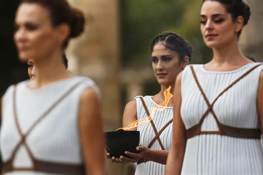 Flacăra olimpică pentru JO de iarnă de la PyeongChang a fost aprinsă oficial | GALERIE FOTO