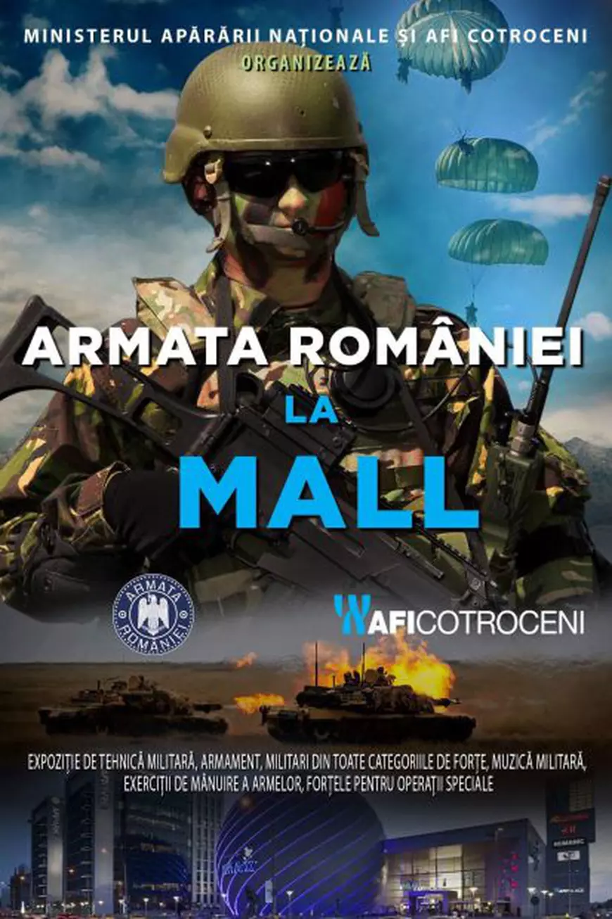 Armata se mută în MALL şi parcuri