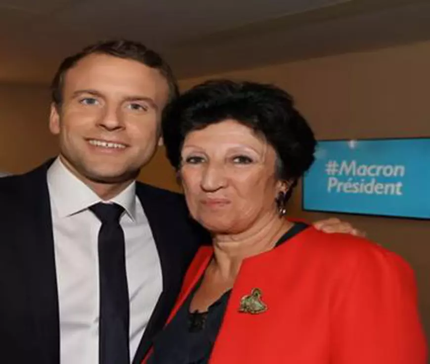 Macron și mama lui, Françoise Macron-Nogues