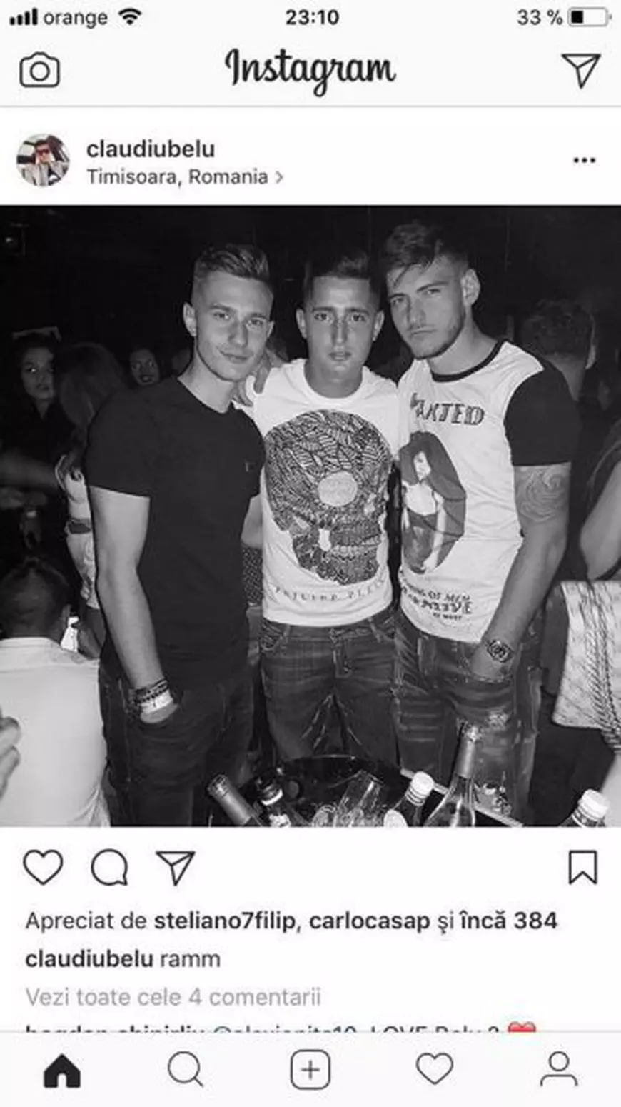 UPDATE. Reacția fotbalistului. Unde a petrecut din nou dinamovistul Steliano Filip | FOTO în articol