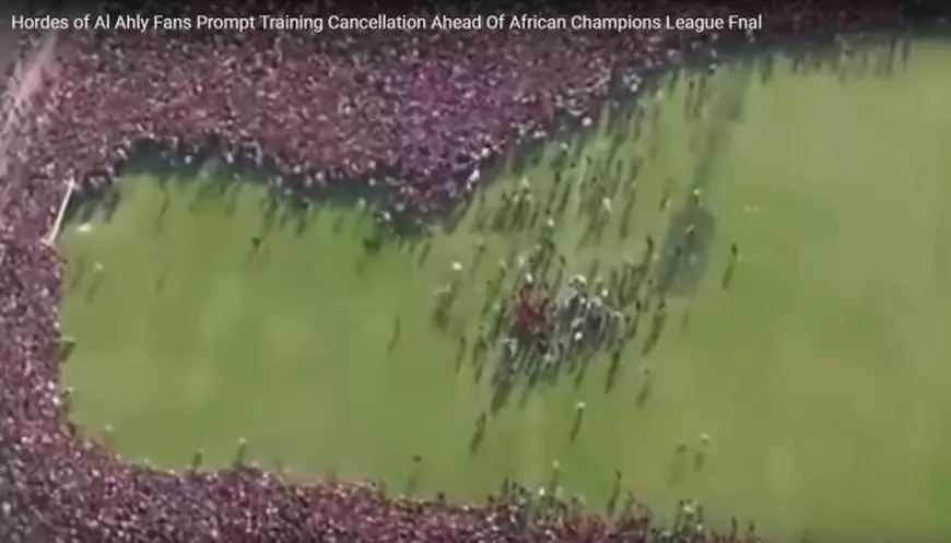 Imagine de la antrenamentul celor de la Al Ahly Cairo, din data de 31 octombrie