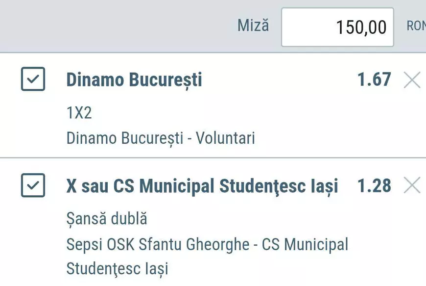 Biletul zilei din fotbal 11 decembrie. Sepsi Sfântu Gheorghe vs CSM Poli Iași și Dinamo București vs FC Voluntari