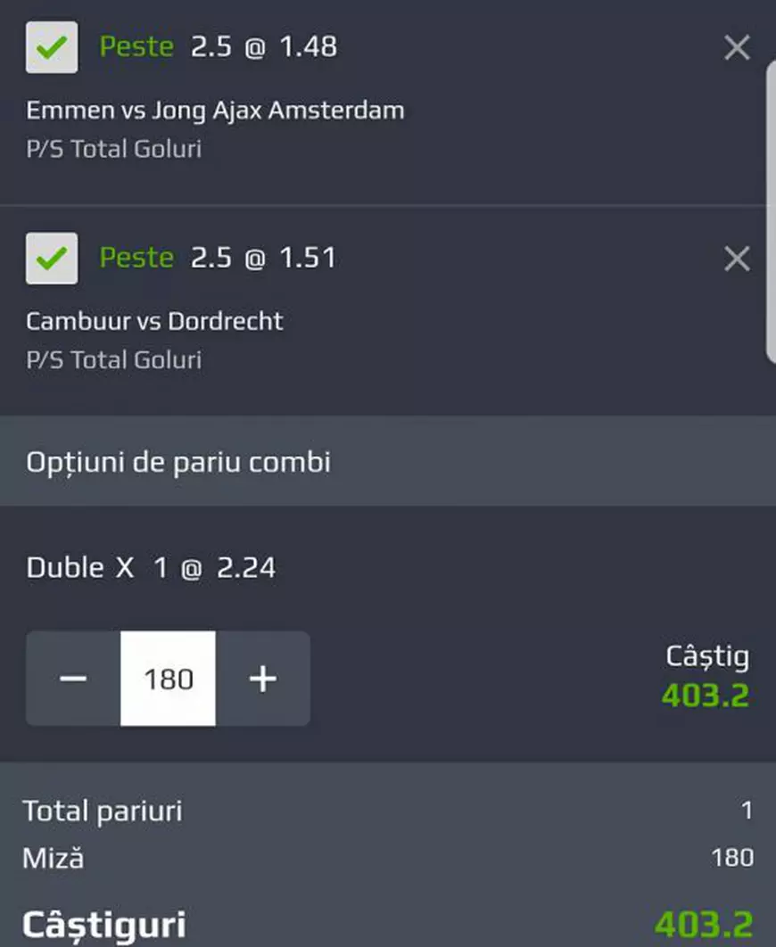 Biletul zilei din fotbal, 15 decembrie. Două partide din Olanda