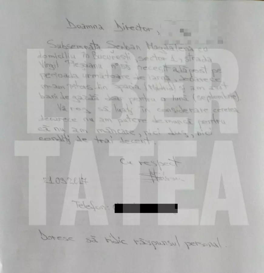 EXCLUSIV/ Scrisoarea trimisă de asasina de la metrou cu două luni și jumătate înaintea comiterii crimei