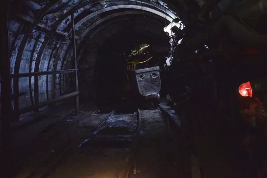 În interiorul Minei Uricani