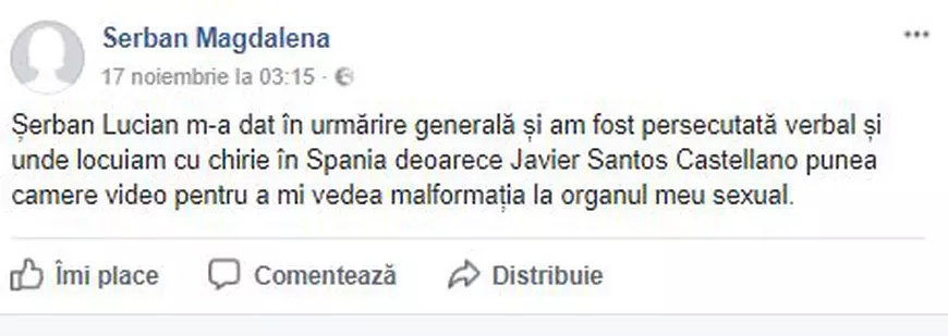 Mesajele șocante publicate de criminala de la metrou pe Facebook: M-a violat, mi-a văzut malformaţia | FOTO