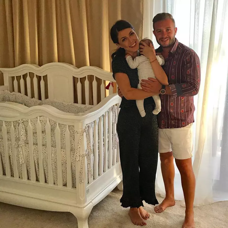 Ilinca Vandici cu Zian si sotul Andrei