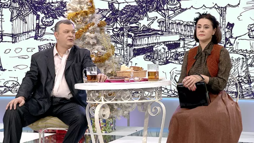 Masa la care au stat Octavian Cotescu și Coca Andronescu acum 50 de ani, folosită la Revelionul 2018 la TVR 2!