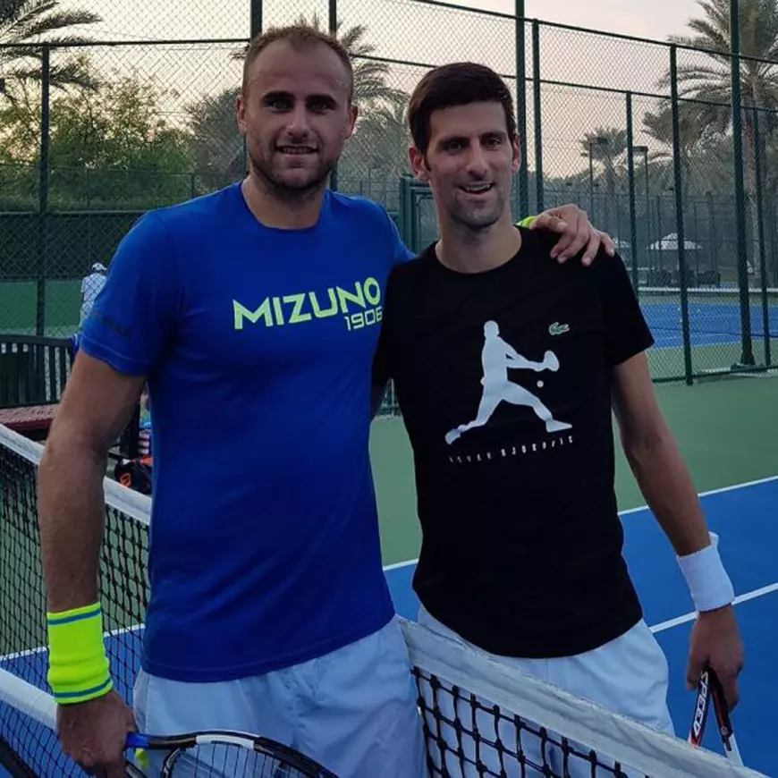 Întâlnire istorică pentru tenisul românesc: Marius Copil, antrenament cu Novak Djokovici